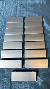 lot 2077 image: Lot of 15 Silver Cabinet or Drawer Pull Handles.