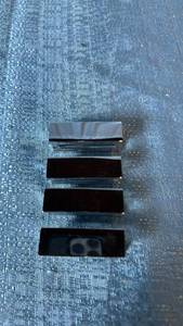 lot 2081 image: Lot of 4 Chrome Cabinet or Drawer Pull Handles.