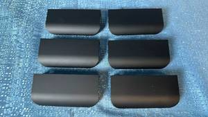lot 2083 image: Lot of 6 Black Cabinet or Drawer Pull Handles.