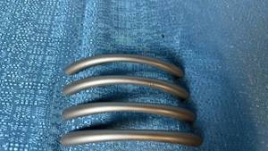 lot 2092 image: Lot of 4 Plastic Silver Cabinet or Drawer Pull Handles.