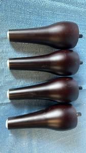 lot 2128 image: Lot of 4 Round Wooden Furniture Legs.