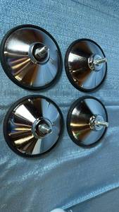 lot 2136 image: Lot of 4 Round Silver Feet.