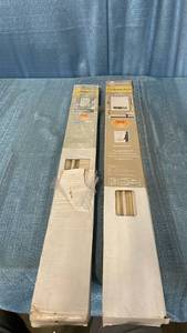 lot 3018 image: Achim GII Morningstar Indoor Cordless Alabaster Vinyl Light Filtering Window Mini Blind  64  L x 33  W, LOT OF 2
