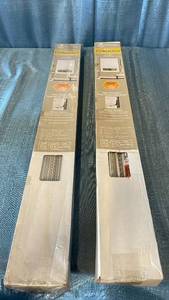 lot 3019 image: Achim GII Morningstar Indoor Cordless Vinyl Light Filtering Window Mini Blind  Pearl White  64  L x 33  W, LOT OF 2