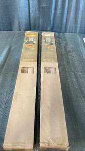 lot 3020 image: Achim GII Morningstar Indoor Cordless Vinyl Light Filtering Window Mini Blind  Pearl White  64  L x 33  W, LOT OF 2