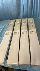 lot 3025 image: Achim 1 in. GII Morningstar Cordless Vinyl Mini Blinds  35  W x 64  L, Alabaster, LOT OF 4