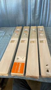 lot 3027 image: Achim 1 in. GII Morningstar Cordless Vinyl Mini Blinds  35  W x 64  L, Alabaster, LOT OF 4
