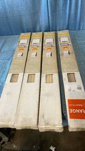 lot 3028 image: Achim 1 in. GII Morningstar Cordless Vinyl Mini Blinds  35  W x 64  L, Alabaster, LOT OF 4