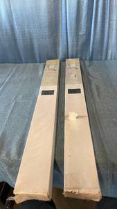 lot 3034 image: Achim GII Morningstar Indoor Cordless Black Vinyl Light Filtering Window Mini Blind  64  L x 39  W, LOT OF 2
