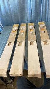 lot 3035 image: Achim GII Morningstar Indoor Cordless Alabaster Vinyl Light Filtering Window Mini Blind  64  L x 39  W. LOT OF 4