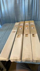 lot 3036 image: Achim GII Morningstar Indoor Cordless Alabaster Vinyl Light Filtering Window Mini Blind  64  L x 39  W, LOT OF 4