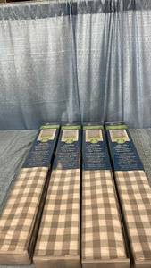 lot 3064 image: Achim Buffalo Check Roman Indoor Cordless Grey Polyester Light Filtering Window Roman Pleated Shade  64  L x 33  W, LOT OF 4