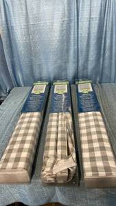 lot 3065 image: Achim Buffalo Check Roman Indoor Cordless Grey Polyester Light Filtering Window Roman Pleated Shade  64  L x 33  W, LOT OF 3