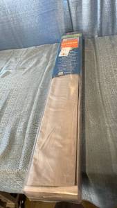 lot 3077 image: Achim Cordless 100% Blackout  Room Darkening Polyester Roman Window Shades  Gray  36W  x 64L
