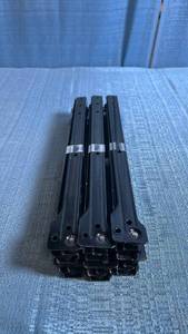 lot 8007 image: 6 Piece (Drawer) Set of 14 Roller Style Drawer Slides in Black