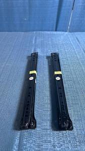 lot 8008 image: 2 Piece (Drawer) Set of Black 14 Roller Style Drawer Slide Rails