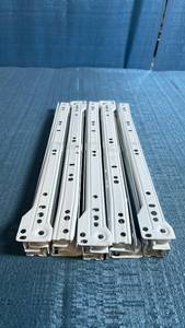 lot 8011 image: 5 Piece (Drawer) Set of White 14 Roller Style Drawer Slides