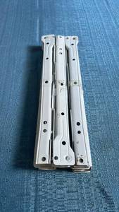 lot 8013 image: 6 Piece (Drawer) Set of White 13 Roller Style Drawer Slides