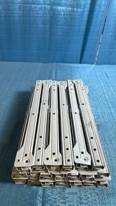 lot 8014 image: 20 Piece (Drawer) Set of Light Gray 14 Roller Style Drawer Slides
