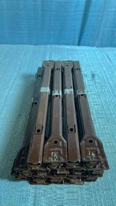 lot 8015 image: 14 Piece (Drawer) Set of Dark Brown 14 Roller Style Drawer Slides