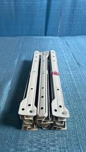 lot 8018 image: 6 Piece (Drawer) Set of Light Gray 12 Roller Style Drawer Slides