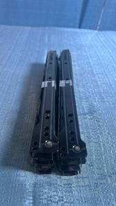 lot 8019 image: 4 Piece (Drawer) Set of Black 12 Roller Style Drawer Slides