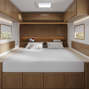 lot 63 image: EGOHOME Ego 10 inch RV Mattress Short King Size, Camper Bed in a Box - Retail $499