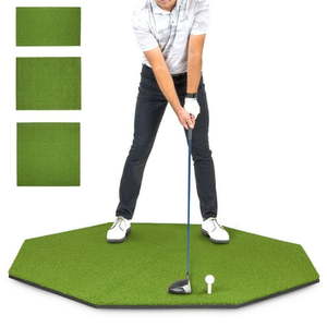 lot 76 image: GoSports Golf Hitting Mat - ELITE 5  x 5  Size - 15mm Artificial Turf Mat for IndoorOutdoor Practice - Retail $199