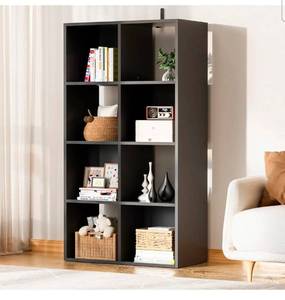lot 97 image: COMHOMA� 68 Wood Cube Storage Organizer with Open Back and Removable Back Panels B3001 No Hardware, needed hardware on last pic - Retail $99