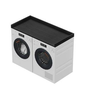 lot 110 image: Sundale HDPE Washer Dryer Countertop, No-Installation Laundry Topper for Washer and Dryer, Waterproof Odorless Countertop for Laundry Room Storage, 27.5 x 54 (Black) - Retail $90