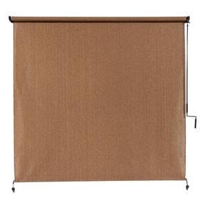 lot 112 image: Coolaroo Exterior Shade in Walnut 120 in w x 96 in l - walnut - Retail $350