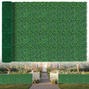 lot 113 image: EverNature Grass Wall Panels 71x126(62 SQFT), Artificial Grass Backdrop - Retail $150