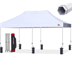 lot 123 image: ABCCANOPY Commercial Pop Up Canopy Tent 10x20 Premium-Series, White - Retail $455