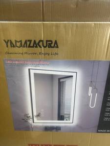 lot 2200 image: 40x32 LED Lighted Bathroom Mirror