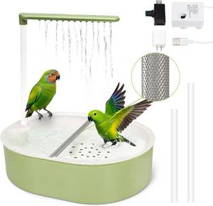 lot 2203 image: Parakeet Bird Bath - Parrot Shower for Budgie Cockatiel Lovebird and Conure