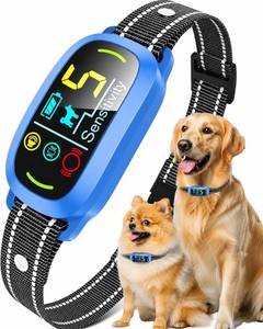 lot 2218 image: Bark Collar for Small Medium Large Dogs with 5 Training Modes, Blue