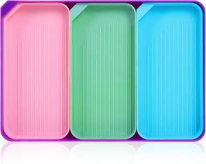 lot 2220 image: Prasacco 4-Pc Diamond Art Trays Colorful Rhinestone Organizer & Storage