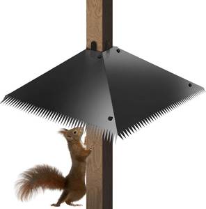 lot 2242 image: Metal Squirrel Baffles with Spikes Galvanized Steel Guards for 4x4 Posts