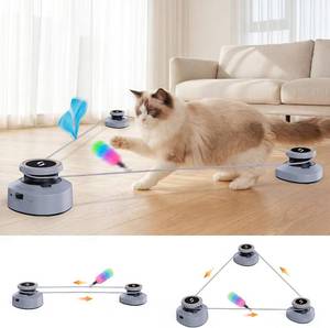 lot 2251 image: $56 Jripae Automatic Interactive Cat Toys for Indoor Cats with DIY Chase Tr