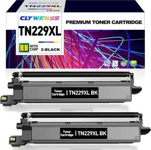 lot 2262 image: TN229XLBK High-Yield Toner Cartridge with Chip 2-Pack for Brother
