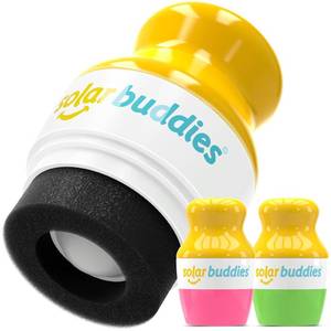 lot 2310 image: Solar Buddies Sunscreen Applicator   Green & Pink Duo   BPA-Free Roll-on