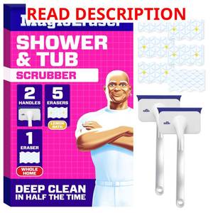 lot 2322 image: Mr. Clean Shower & Tub Scrubber, Starter Kit, 2 Scrubber & 6 Erasers
