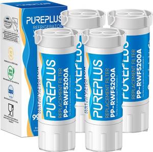 lot 2339 image: PUREPLUS XWF - NOT XWFE, NO Chips - Refrigerator Water Filter 4Pack