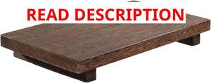 lot 2349 image: Wood Riser Pedestal Stand, 12 x 7 Wood Riser for Kitchen Counter