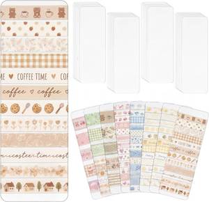 lot 2350 image: Crtiin 60 Pcs Washi Tape Organizer with Storage Box, Portable Holder