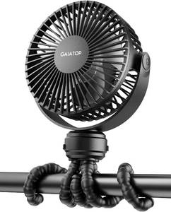 lot 2356 image: Gaiatop Mini Portable Stroller Fan, Small Clip on Fan 3 Speed Rechargeable