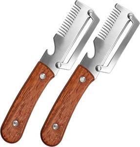 lot 2360 image: 2026 Upgrade Multifunctional Stainless Steel Peeler, 2-Pc Wooden-Handle