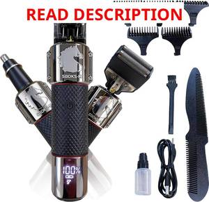 lot 2384 image: 3-in-1 Classic Beard Trimmer for Men - IPX7 Waterproof, Cordless HairNose