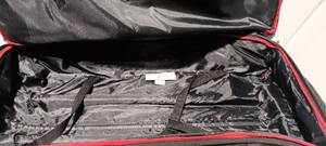 lot 34839 image: Black zipper suitcase with handle