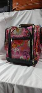 lot 34849 image: Pink floral Bowling ball bag with handle